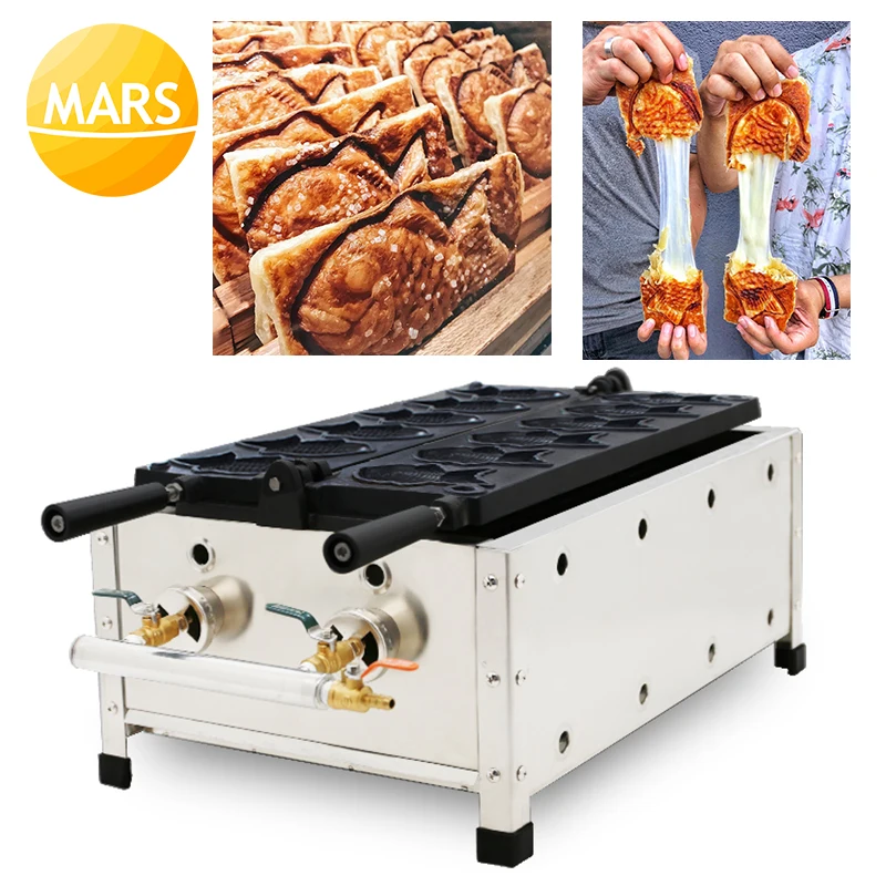Коммерческая Машина для Круассанов Taiyaki машина приготовления газовых рыб вафель