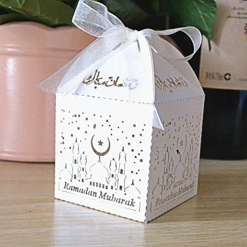 Персонализированная бумажная коробка для подарка или украшения eid and Рамадан с