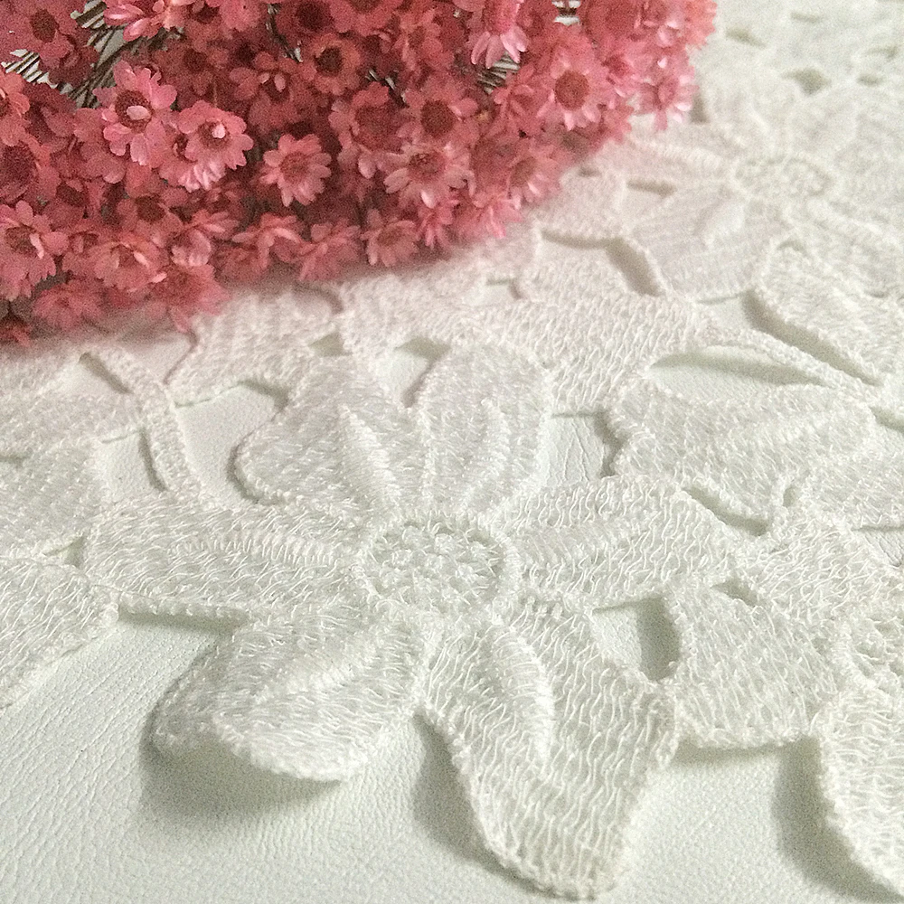 5 ярдов/партия лента с 7 цветочными лепестками 45 мм|embroidered lace ribbon|lace ribbontrim ribbon |