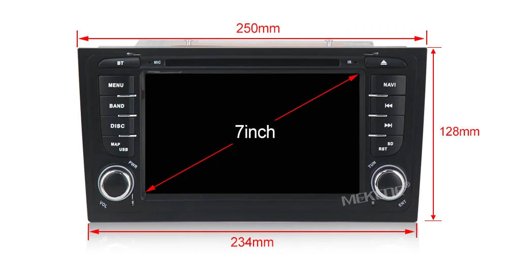 MEKEDE ips DSP 2 Din Android 9,0 автомобильный Радио gps автомобильный dvd-плеер для Audi A6 S4 RS6 1997-2004 с wifi BT аудио мультимедиа