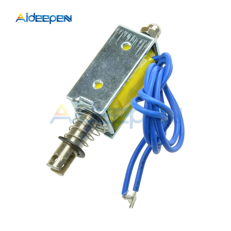 ZYE1 0530 катушка соленоида с открытой рамой DC 12V 1A 10 мм ход Mayitr миниатюрный толкатель