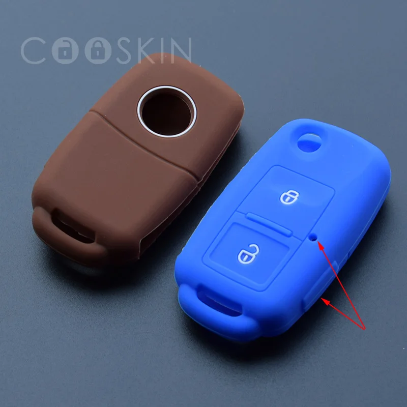 2 Buttons Car Key Silicone Protective Cover Case for VW Amarok Polo Golf MK4 Bora Jetta Altea Seat Skoda 100pcs/lot | Автомобили и
