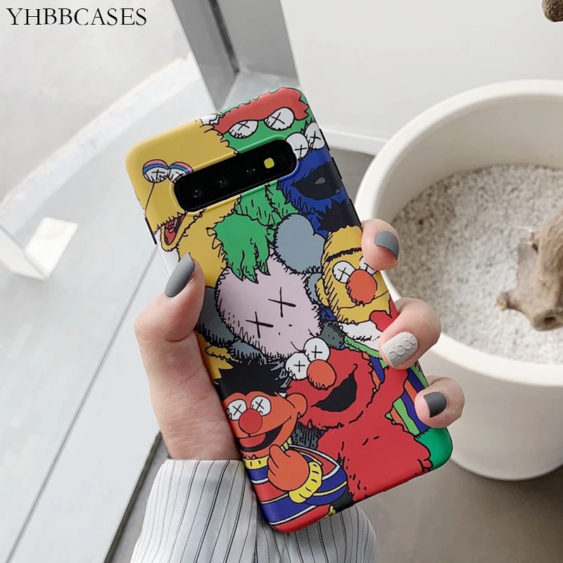 YHBBCASES For Samsung S10 Plus Soft Silicone Cases Cartoon Colorful Cookie Phone Cover Galaxy S8 S9 Note 8 9 |