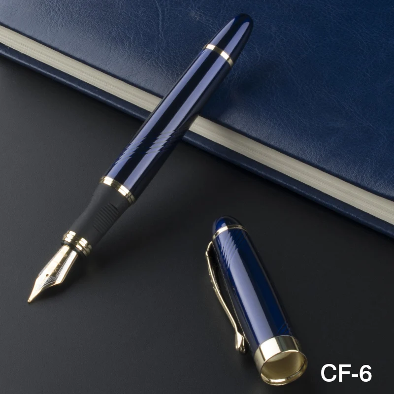 Перьевая ручка JINHAO X450 темно-синего и золотого цвета канцелярские принадлежности