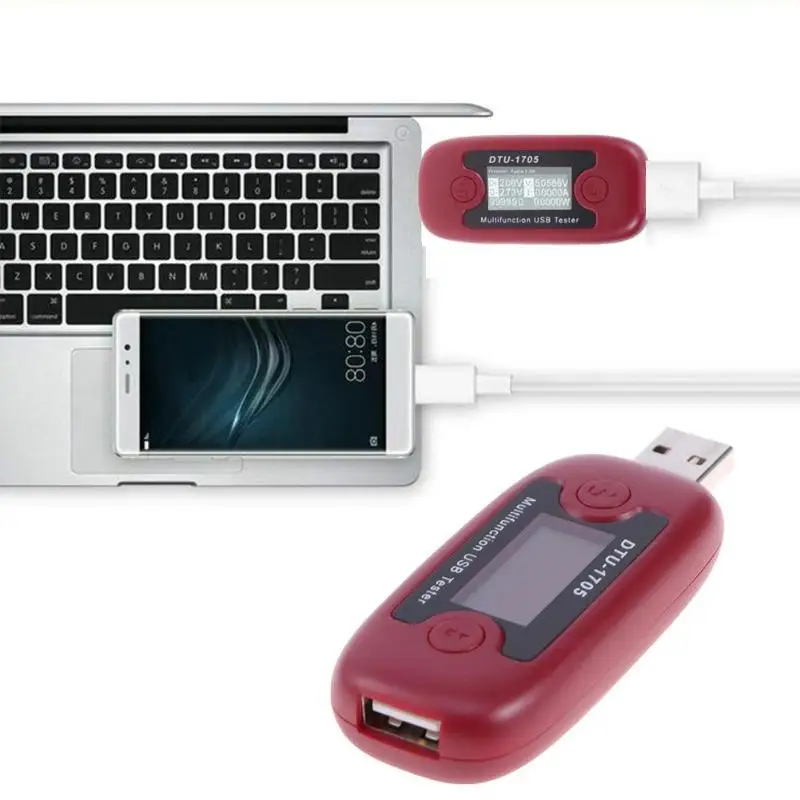 DC 4 30 в 0 5A Быстрая зарядка тип c USB ЖК тестер Вольтметр Амперметр измеритель