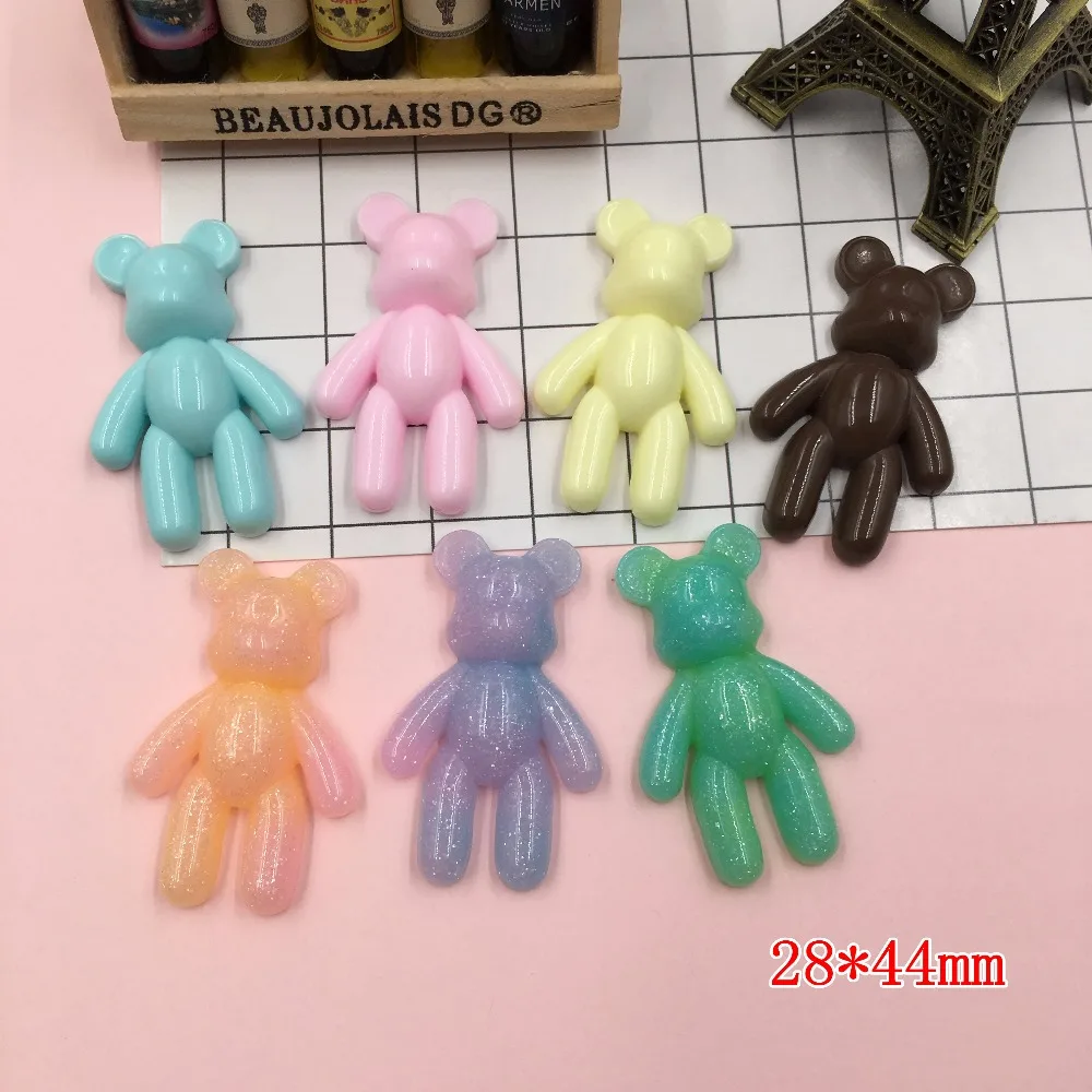 5 шт. кавайная смола горячая Распродажа морской лошади милый хвост блестящий