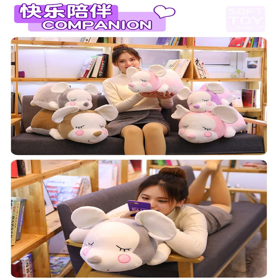 Wholesale cartoon cute mouse figurine pillow rat year mascot zodiac plush toy | Игрушки и хобби