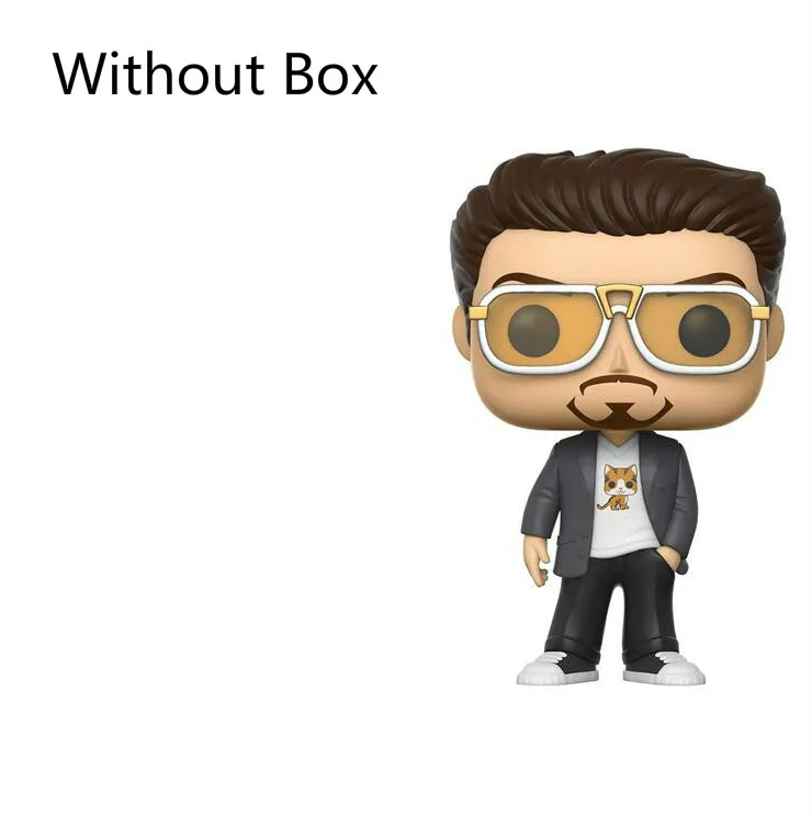 No Box FUNKO POP Marvel Мстители 3 Бесконечная война Человек-паук модель игрушки Raytheon фигурка Коллекционная детская игрушка - Цвет: No Box