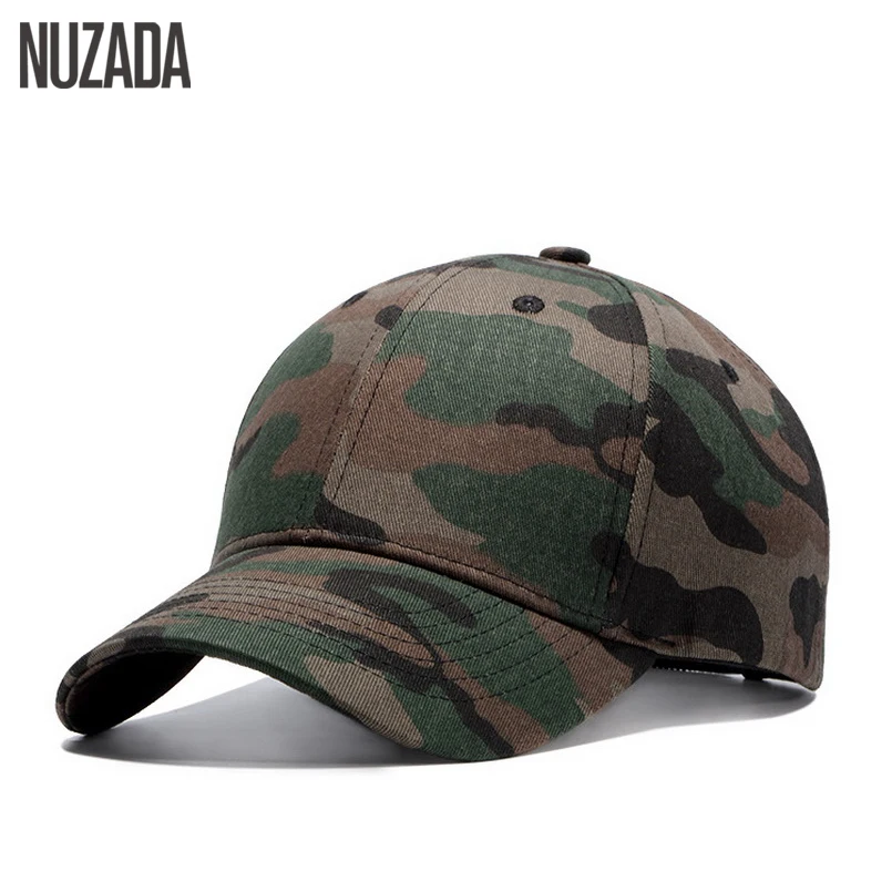 

Brand NUZADA Quality Hip Hop Hats Spring Summer Men Women Baseball Cap Camouflage Snapback Bone High-Grade Cotton Sunscreen Caps