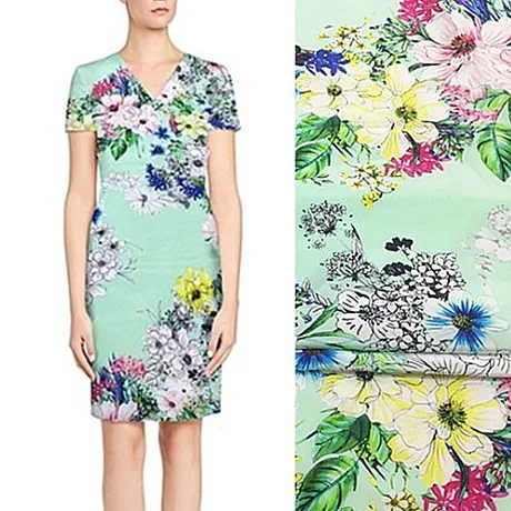 Африканская печатная ткань зеленый эльф 100% шелк креп тутового шелка текстура