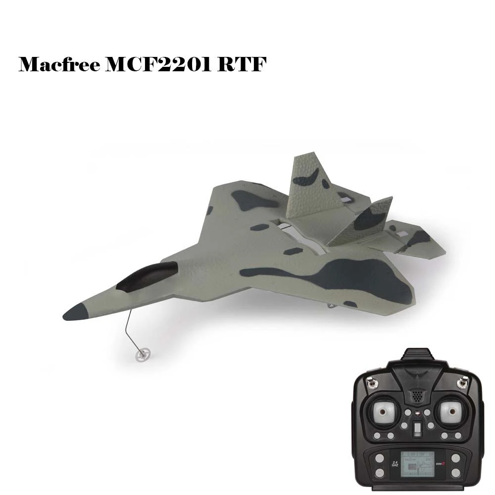 Оригинальный RC самолет наименова F 22 F22 MCF2201 матовый 2 4 ГГц 6CH встроенный 6 осевой