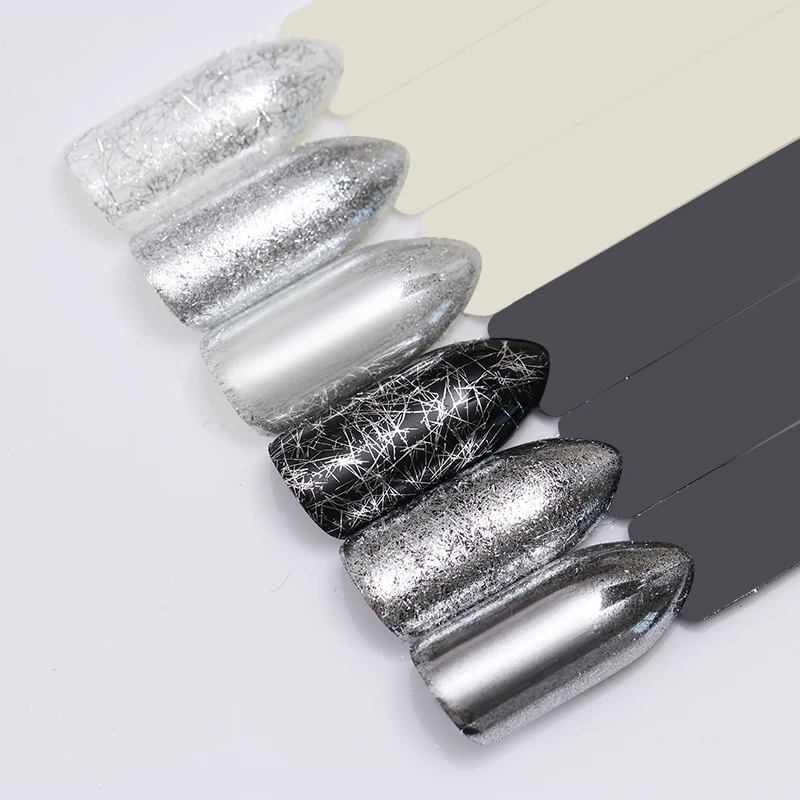 BORN PRETTY Золотая Серебряная полоска для ногтей зеркальные флаконы металлические 3D украшения для ногтей проволочная линия УФ гель украшения для ногтей аксессуары
