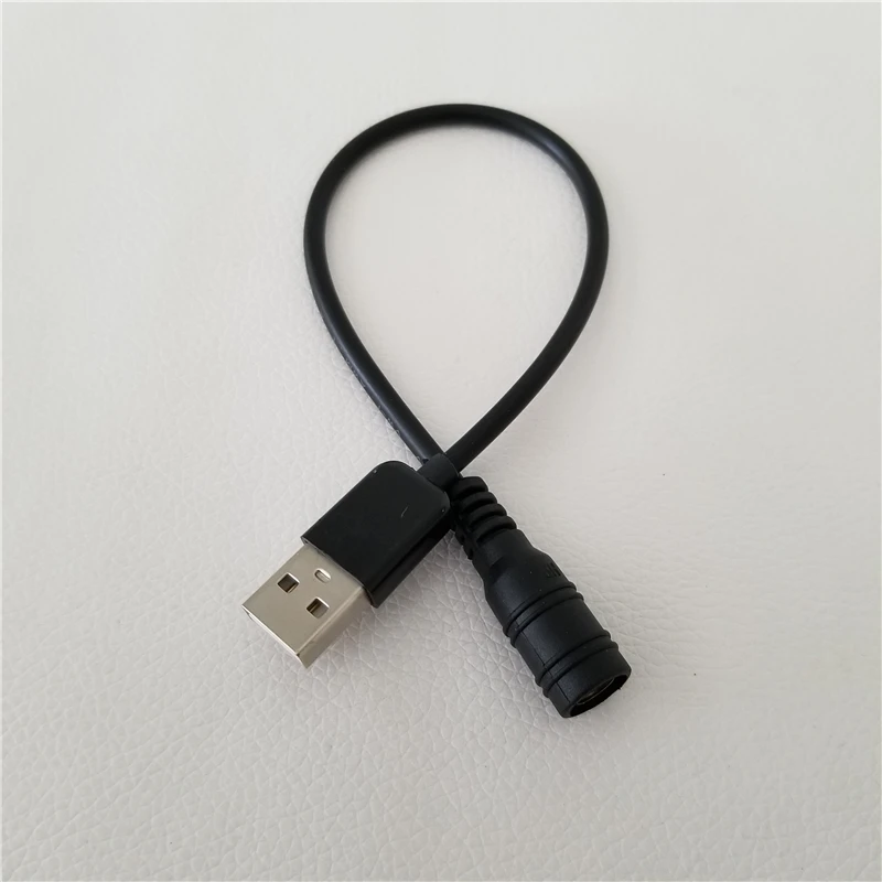 Переходник USB Type A Male на 5 5x2 1 мм DC Female черный кабель для зарядки 30 см|Компьютерные