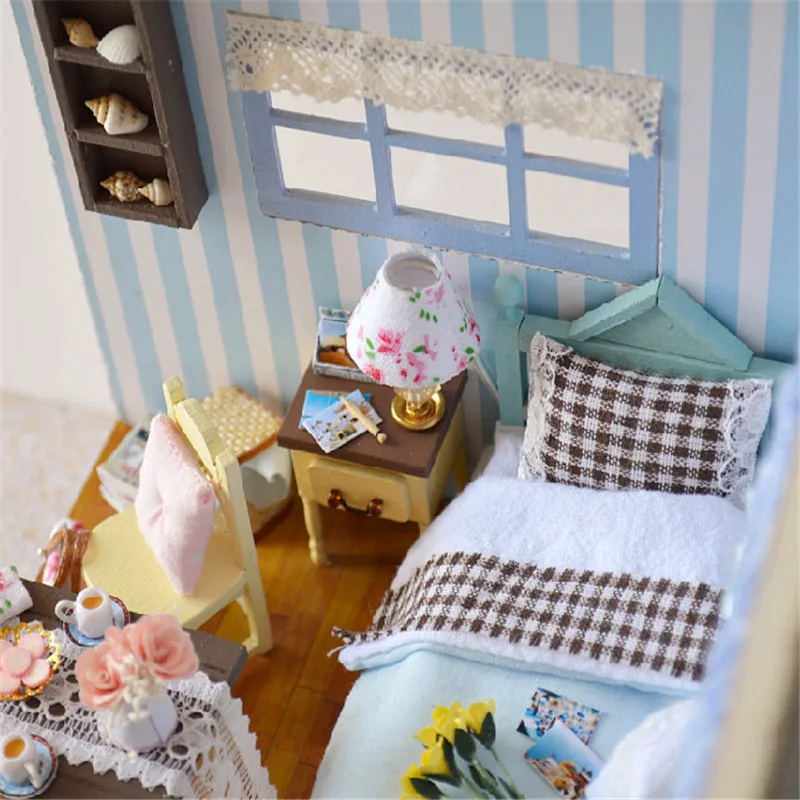 Милый дом для семьи DIY Дерево Happy Coast Новинка ручной работы подарки на новый год
