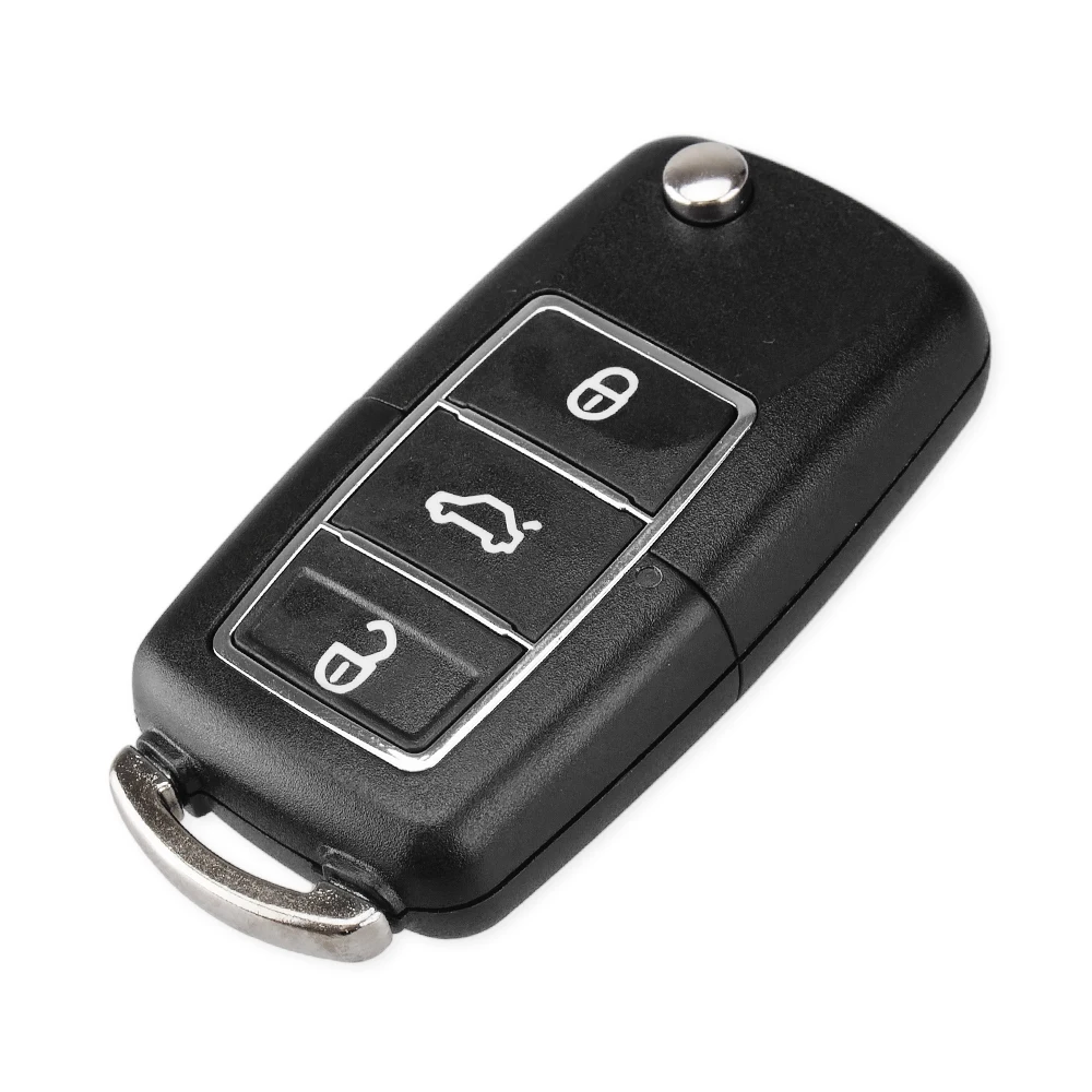 DANDKEY раскладной чехол для ключей с 3 кнопками VW VOLKSWAGEN GOLF PASSAT Tiguan Polo D25 без лезвие