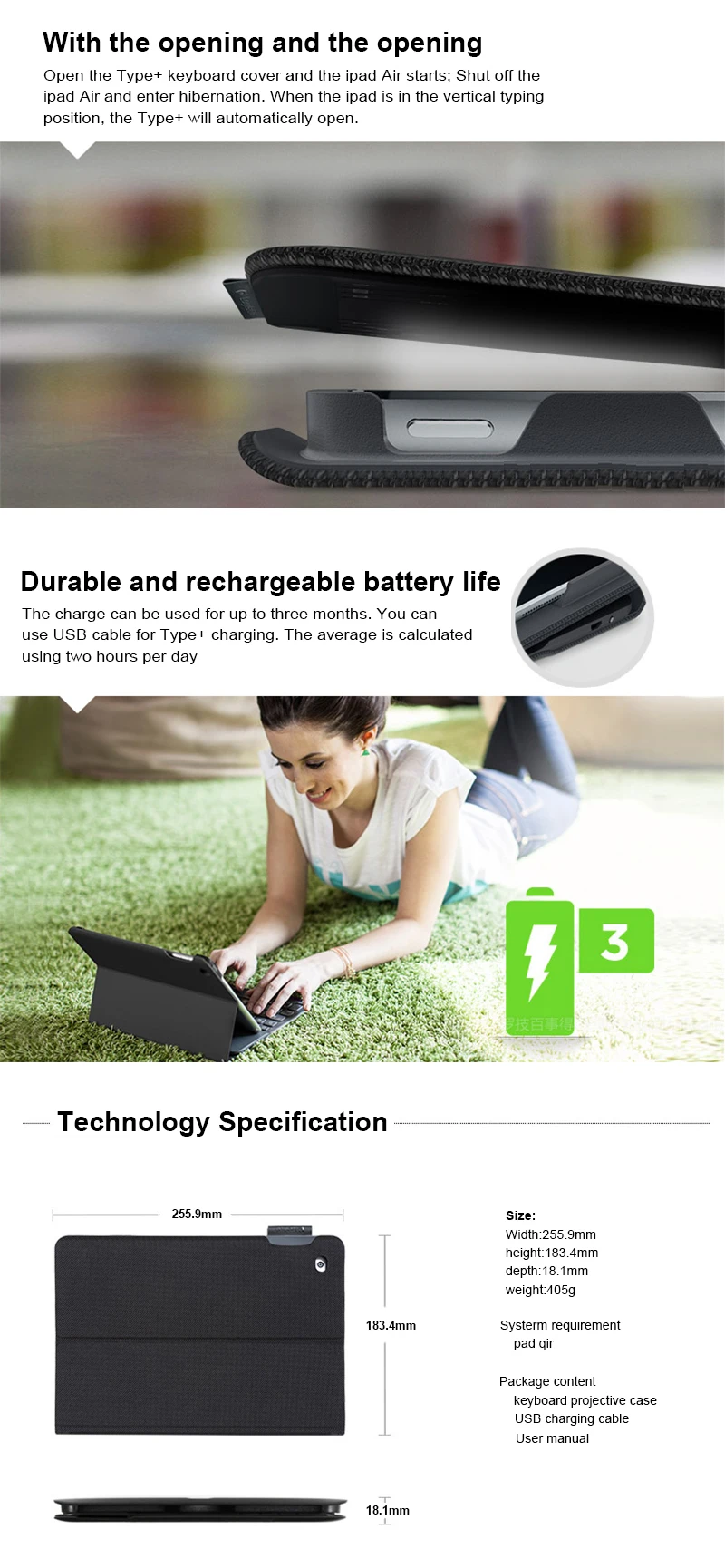 Logitech IK1050 проекционная Клавиатура Чехол