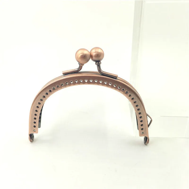 Из литой бронзы медный тон металлическая оправа Арка Гладкий модный кошелек