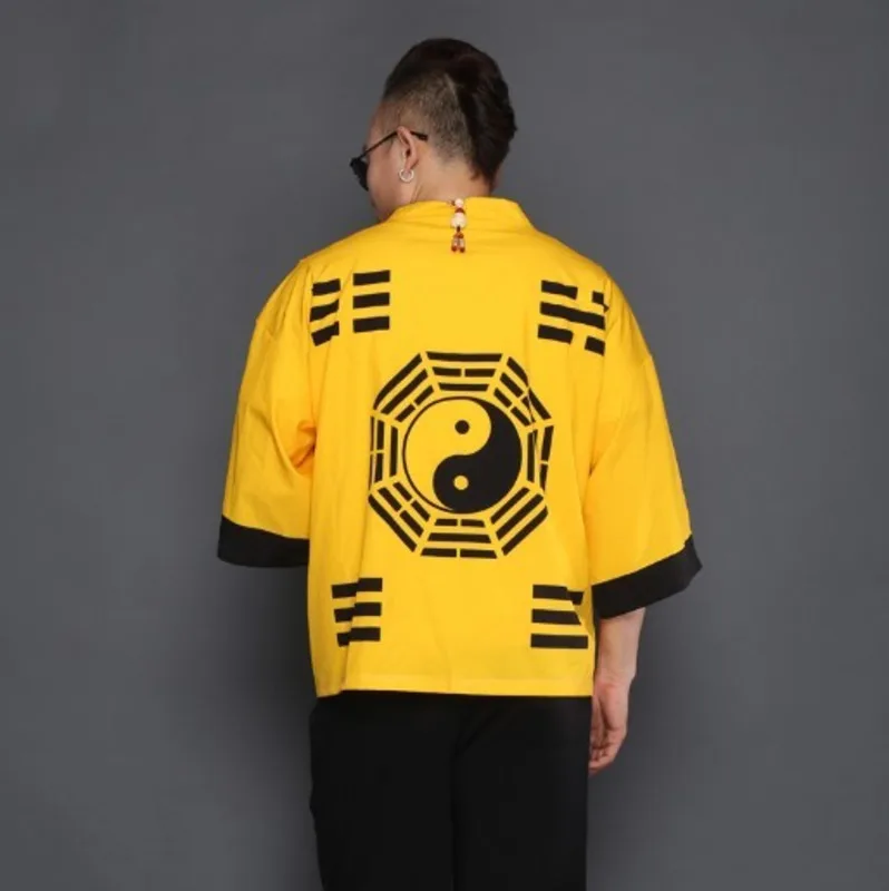 Летнее свободное кимоно плащ накидка в китайском стиле винтажная уличная