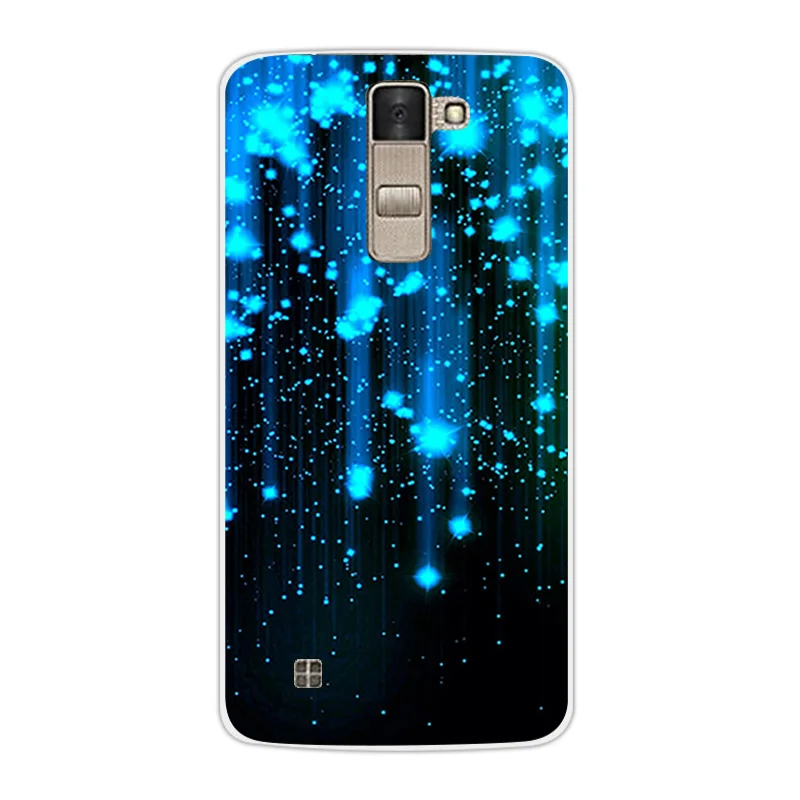 Роскошный мягкий ТПУ чехол для LG K8 Lte K350 K350E K350N письмо дизайн 5 0 &quotПрозрачный K 8
