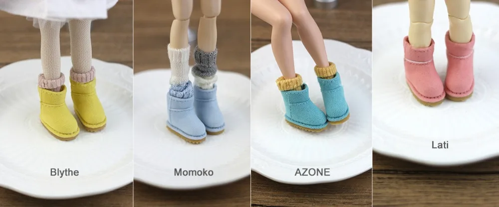 

Blyth doll shoes colorful snow boots suitable for Blyth Azone Mmk DAL OB24 doll accessories doll shoes