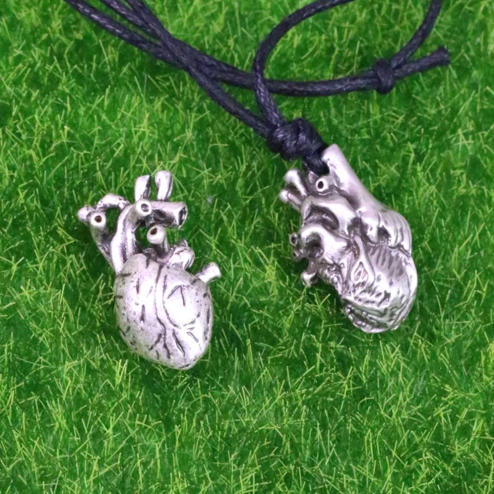 Punk Anatomia Heart Pendants Anatomy Jewelry Anatomical Science Biology Necklace |