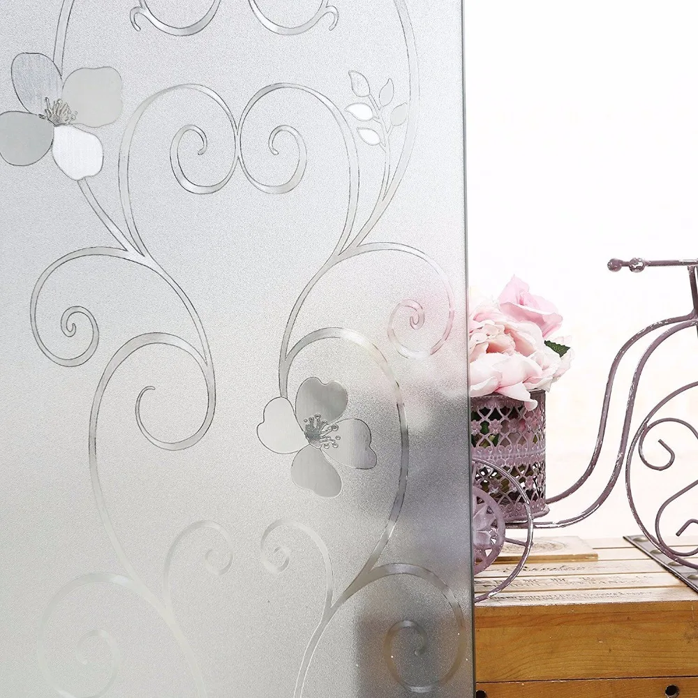 3D цветок конфиденциальности оконная пленка матовая полупрозрачная декоративная