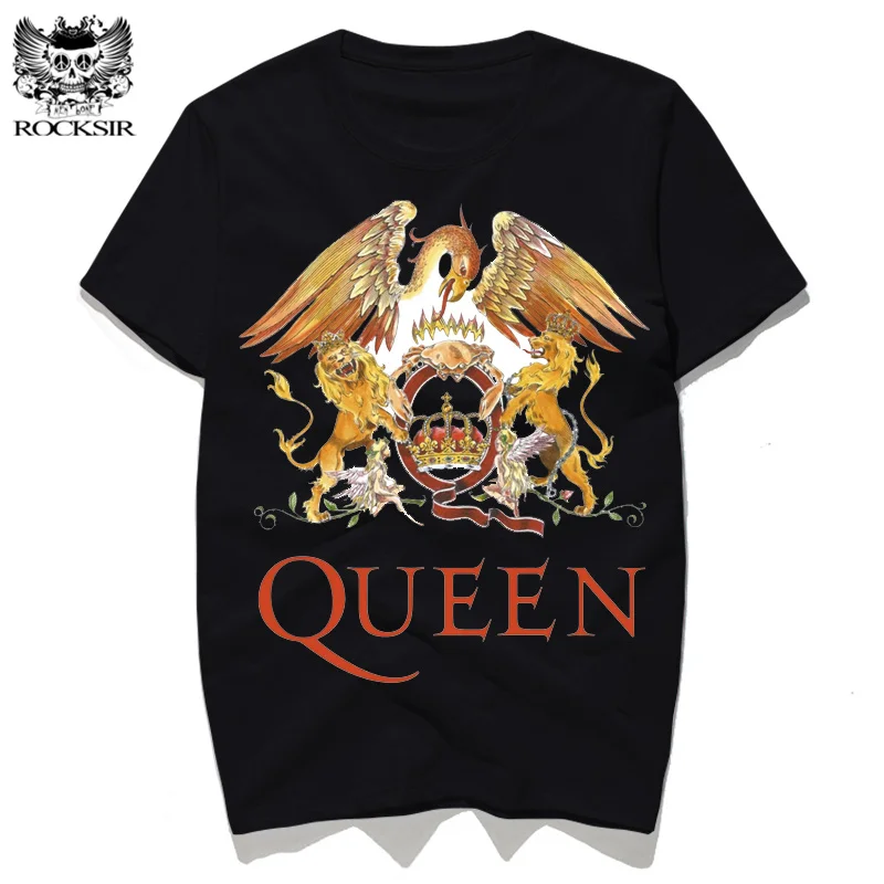 Мужская футболка с принтом рок группы QUEEN Повседневная хлопковая в подарок парню