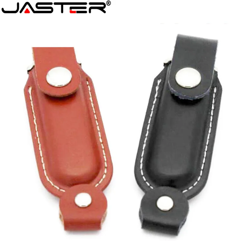 JASRER металлический кожаный флеш накопитель usb 32 ГБ 16 8 USB 2 0 карта памяти pendrive U диск