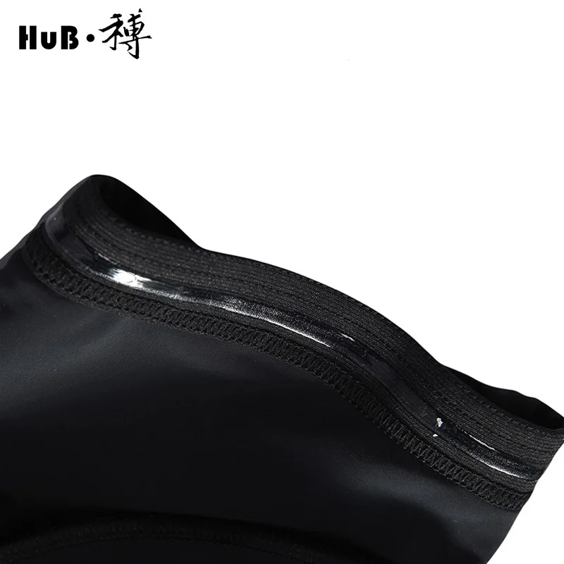 HuB high quality bib shorts racing bicycle pants classic black cool dry material with 3D padded breathable Quick Dry strap | Спорт и