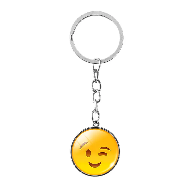 Новый потрясающий классический желтый смайлик брелок Be Happy Emoticon ретро поп-арт