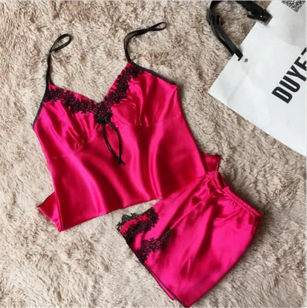 Женские кружевные пижамные комплекты новинка пикантная одежда для сна из 2