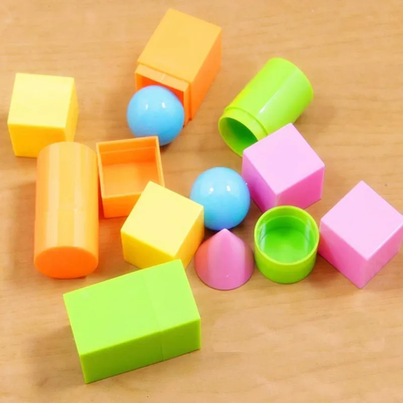 geometric shapes solids oyuncak montessori toys for children educational toy materials juguetes math baby brinquedos educativo | Игрушки и