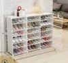 Армейский зеленый DIY Multi-layer Economical Simple Shoe Cabinet Economize Space Doorway Cabinets Dustproof Home Shoe Shelf Cabinet High Quality - Цвет: Армейский зеленый