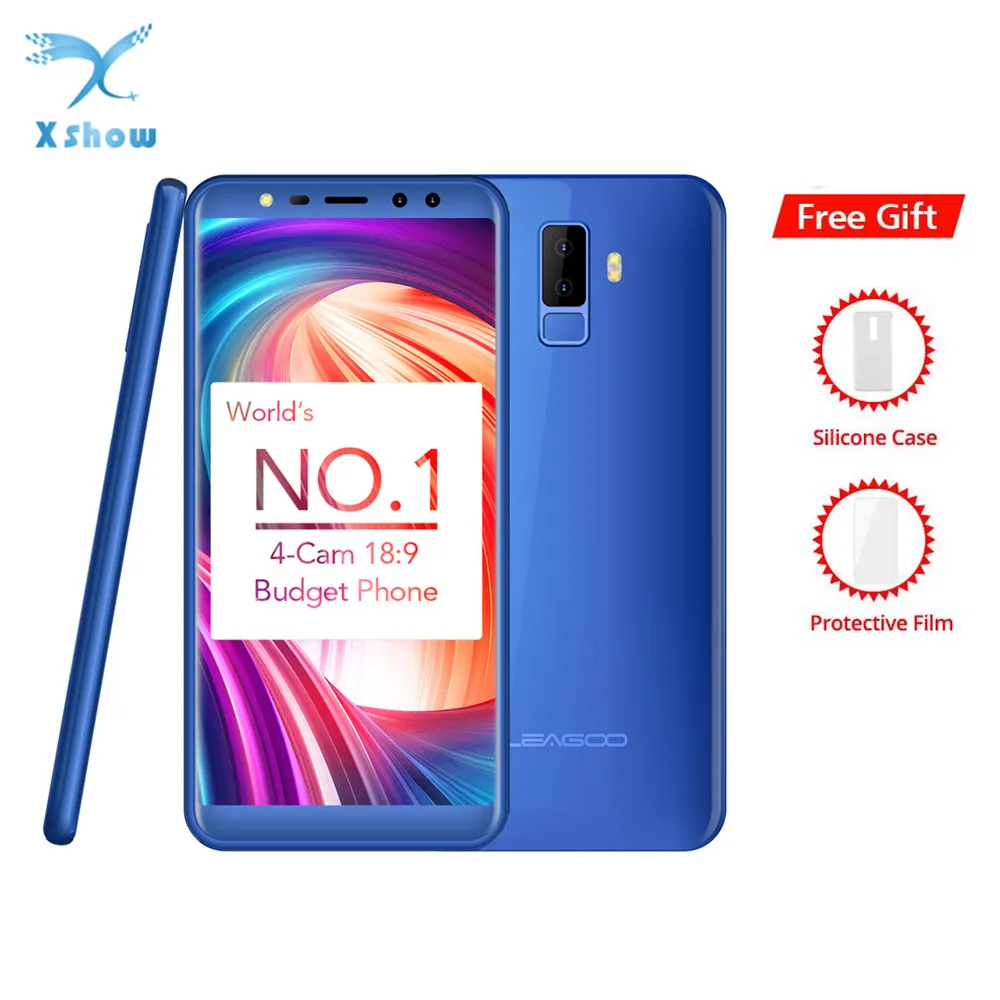 LEAGOO M9 3G смартфон с 5 дюймовым дисплеем четырёхъядерным процессором MT6580A ОЗУ 2 Гб
