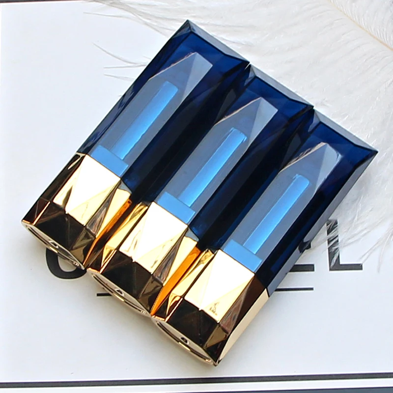 Diamond Black Blue Empty Lipstick Tube Homemade DIY Lip Balm Gloss Tubes Refillable Bottles Rouge Compact Containers 20pcs | Красота и