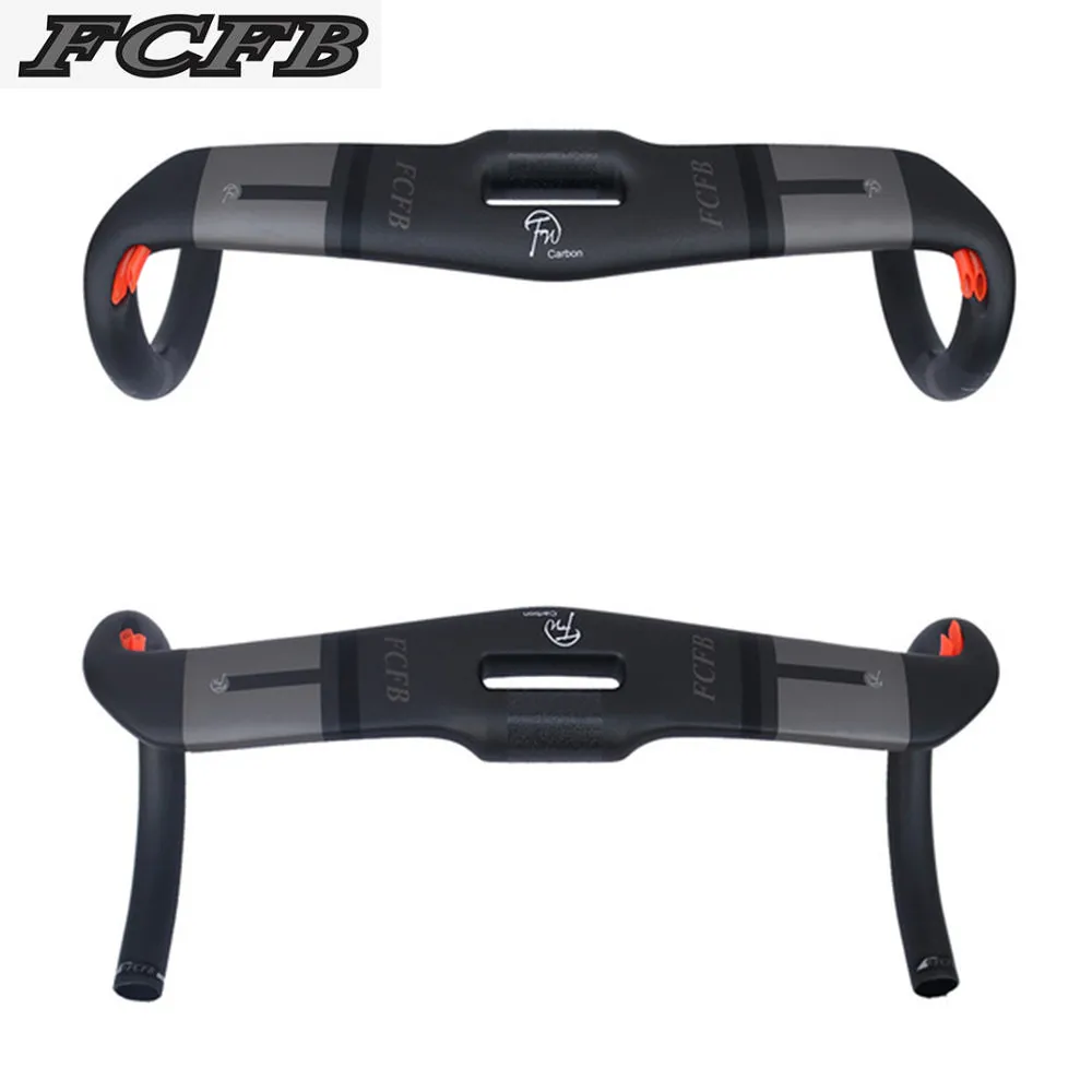 2017 FCFB матовый серый черный дорожный руль внутренний кабель велосипедный 31 8*400 420