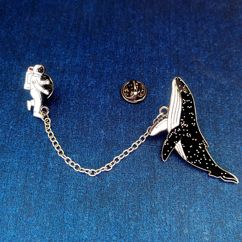 Лидер продаж новинка значок космонавта мультяшного Кита соединяет астронавтов с