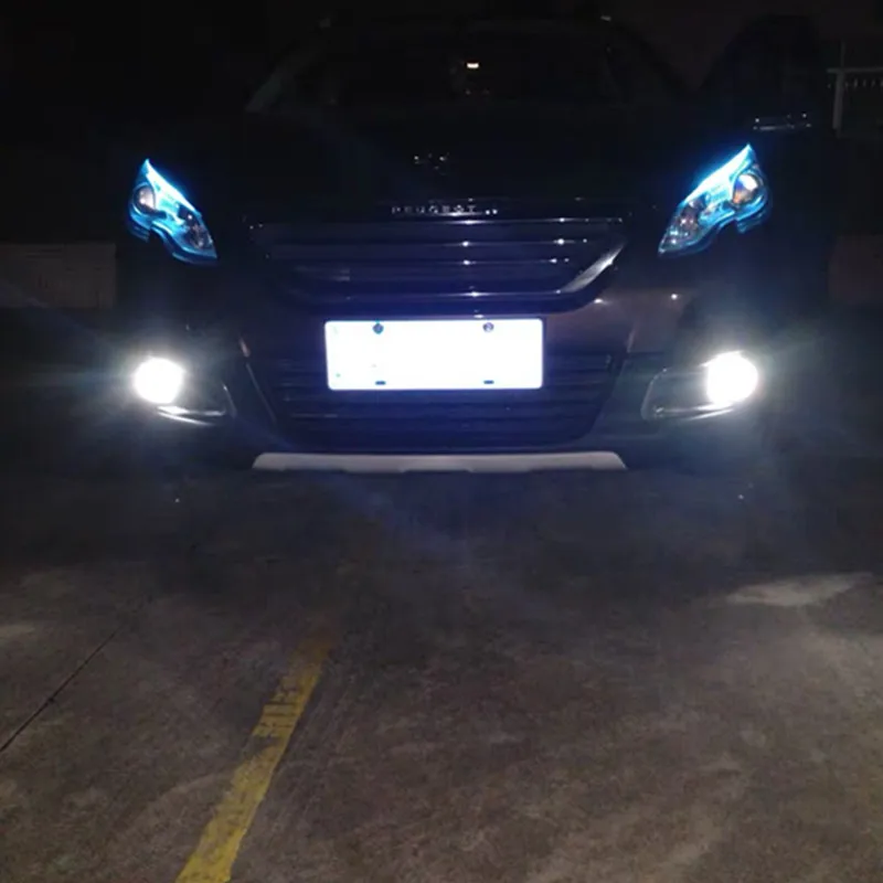 2 шт. Автомобильные светодиодные противотуманные фары H8 H11 для Peugeot 3008 207 CC 308 407 SW