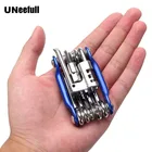 Многофункциональный инструмент UNeefull 11 в 1, набор ремонтных инструментов для велосипеда с гаечным ключом, отверткой, цепью велосипед из углеродистой стали ручными инструментами