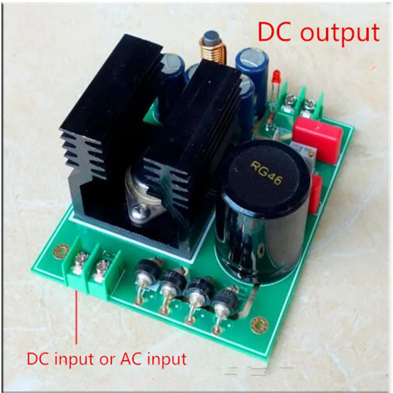 Блок питания 5A на LM317 + MJL15025 позолоченный линейный регулятор тока плата с низким