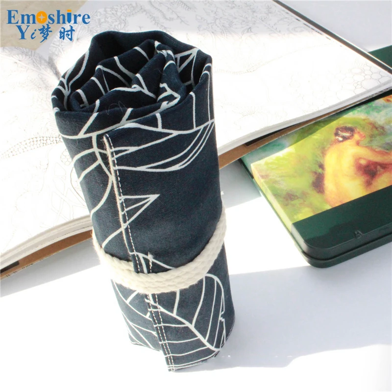 Emoшир Роскошный чехол для карандашей из чистого хлопка холщовый Национальный