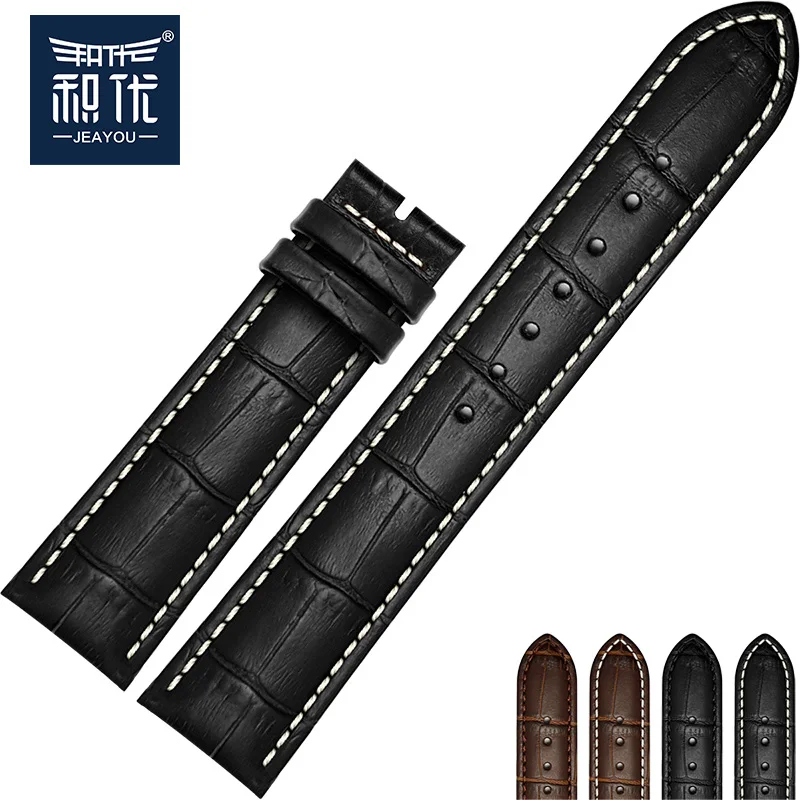 

Кожаный ремешок JEAYOU для часов Casio/Seiko, 12 мм 14 мм 16 мм 18 мм 19 мм 20 мм 22 мм 24 мм