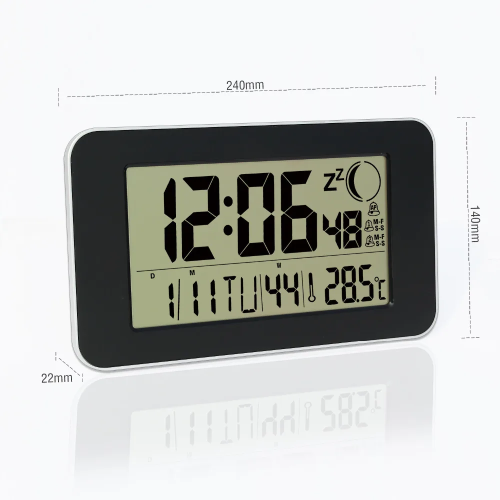 JIMEI H151 цифровые настенные часы с большим дисплеем настольные без подсветильник