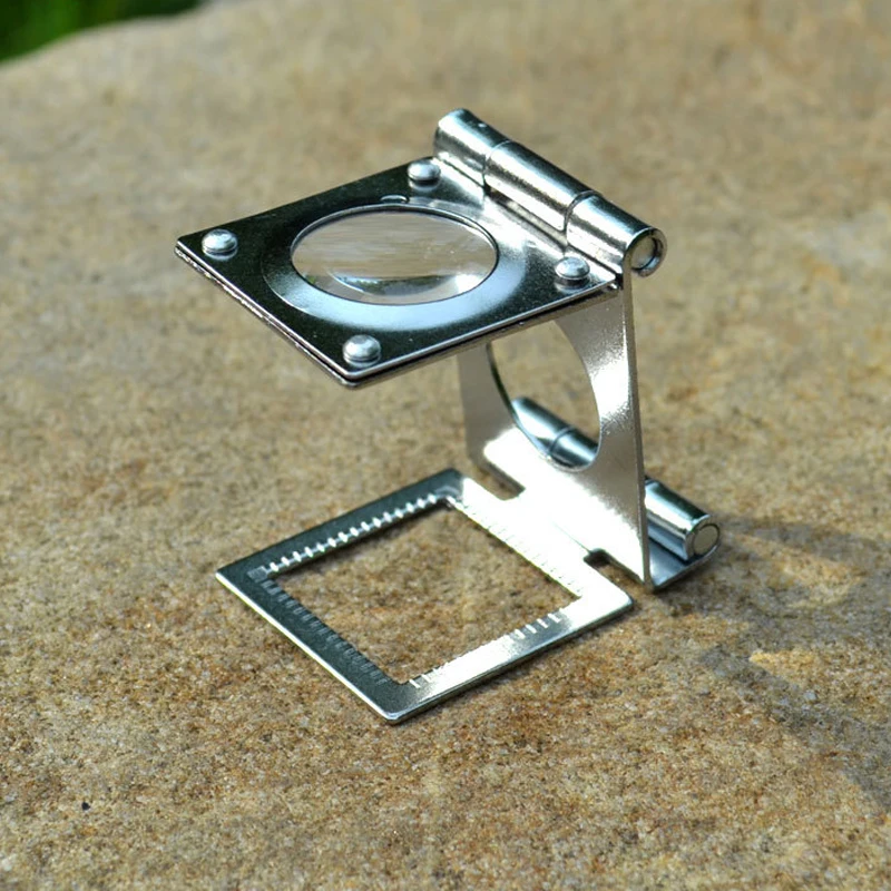 10X 20 мм текстильная ткань специальные увеличители со шкалой Складная портативная