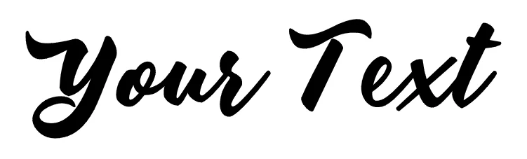 Виниловая наклейка на стенок бампера с надписью YOUR TEXT | Дом и сад