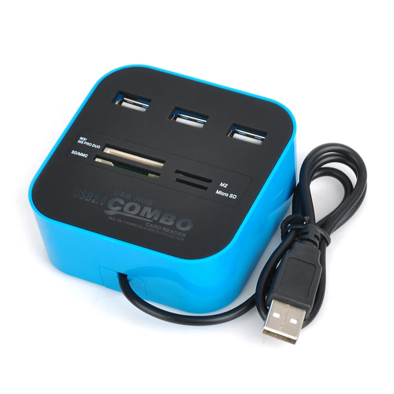 Устройство для чтения карт памяти Maikou 3 порта USB разветвитель 7 в 1 поддержка Micro TF SD