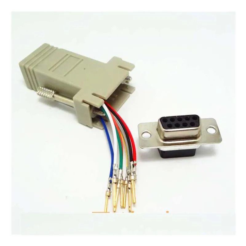 Удлинитель DB9 к RJ45 Штекерный разъем RS232 гнездовой адаптер переходники Новинка|db9