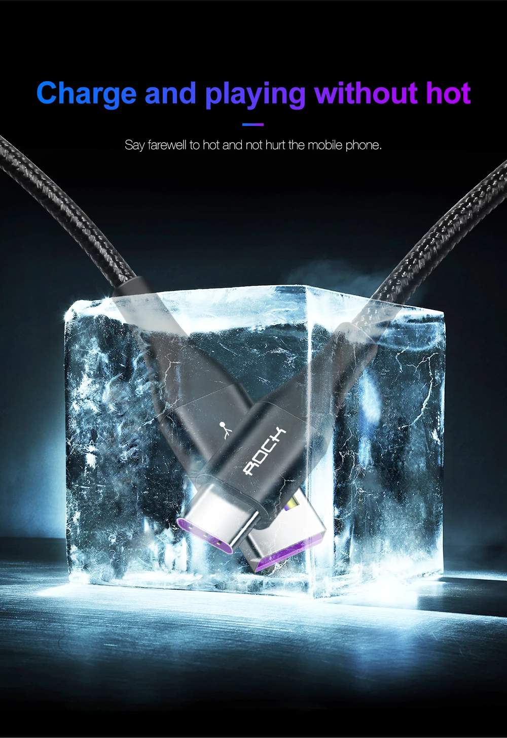 Rock 5A USB кабель для быстрой зарядки usb type C кабель магнитное зарядное устройство для зарядки данных Micro USB кабель мобильного телефона USB шнур