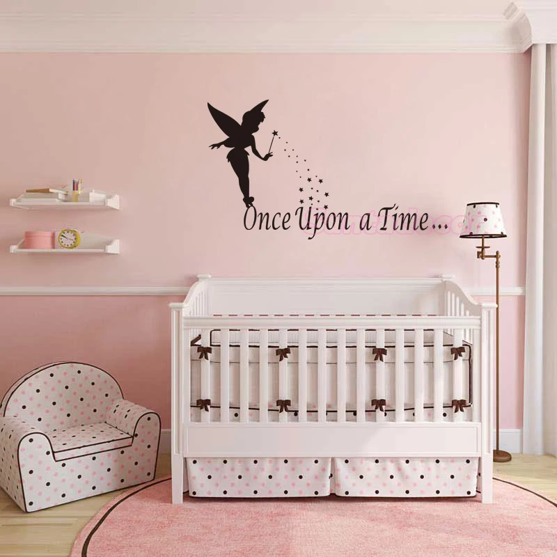 Tinkerbell сказочные девочки Once Upon Виниловые Настенные стикеры художественные обои