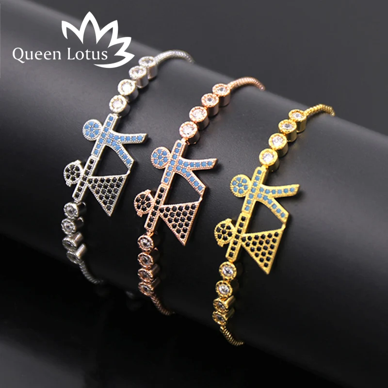 Женский браслет с мультипликационным персонажем Queen Lotus регулируемый